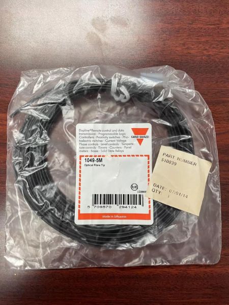 CARLO GAVAZZI 1049-5M OPTIC CABLE W/ TEFLON TIP (NEW) Qty: 1